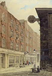 Lombard Street West, mit St. Mary Woolnoth, 1810